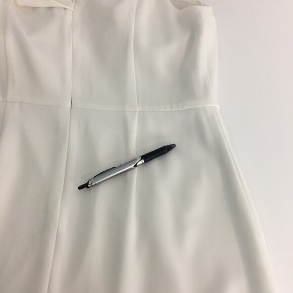 Laundry by Shelli Segal White One Shoulder  Dress 12 - Picture 10 of 12